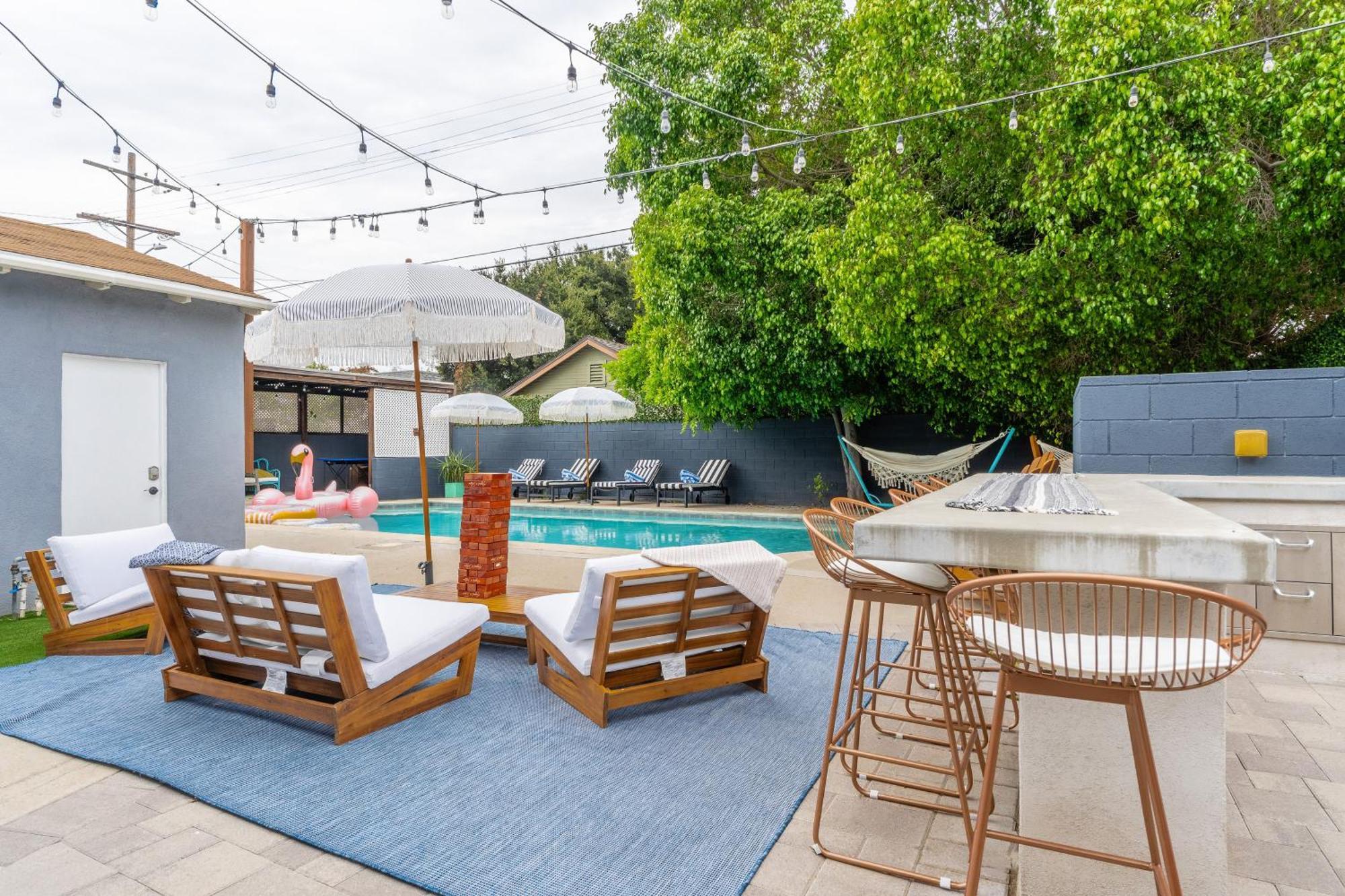 Angel&Rose Universal Hollywood Heated Pool House King Bed Los Angeles Exterior photo