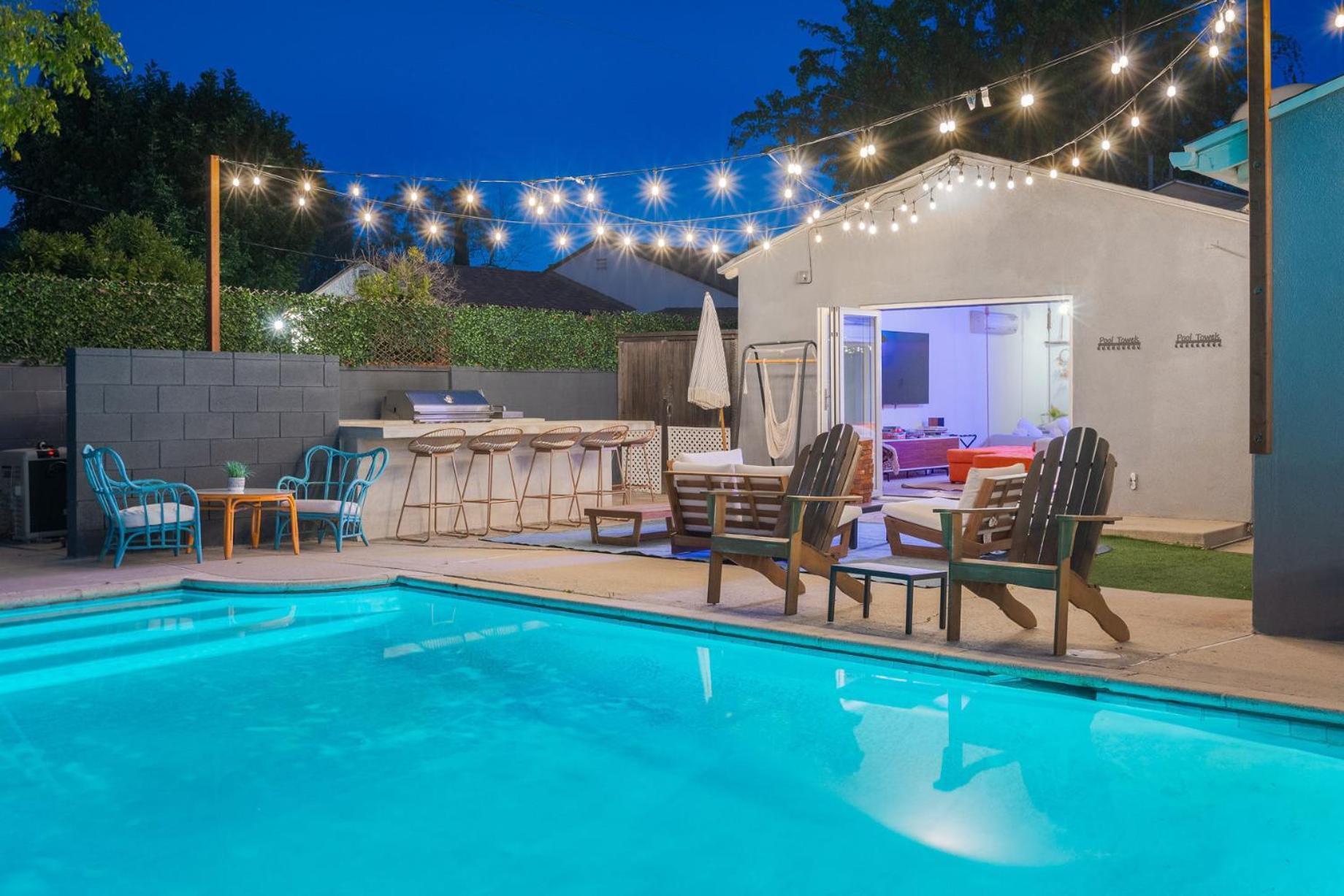 Angel&Rose Universal Hollywood Heated Pool House King Bed Los Angeles Exterior photo
