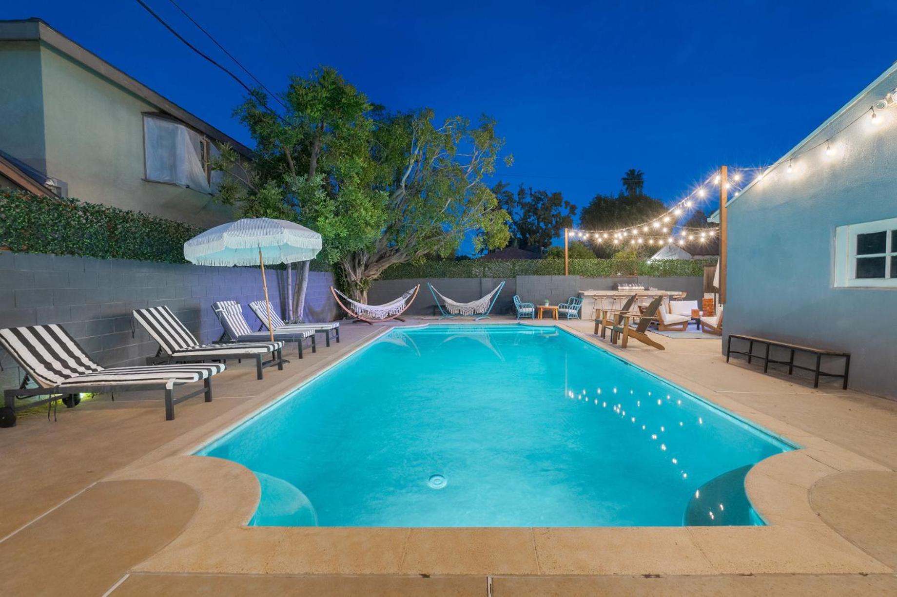 Angel&Rose Universal Hollywood Heated Pool House King Bed Los Angeles Exterior photo